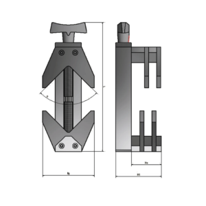 Esquema de abrazadera