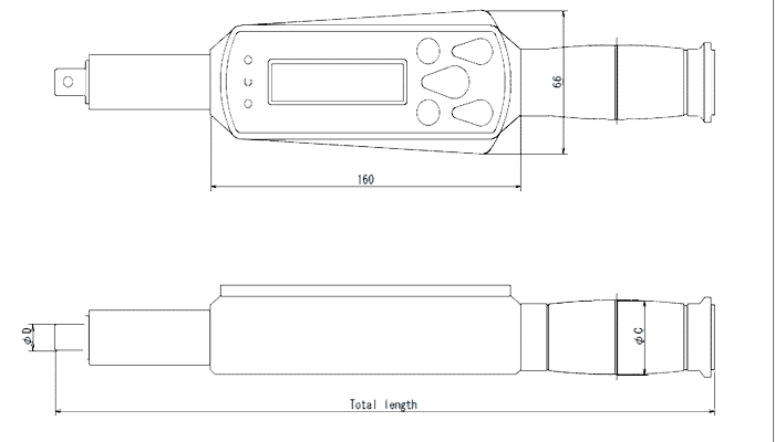 Llave dinamométrica electrónica