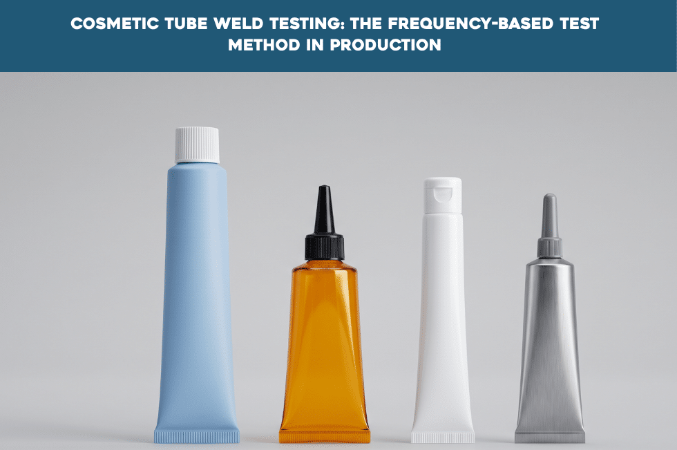 Cosmetic tube weld testing: frequency-based test method in production