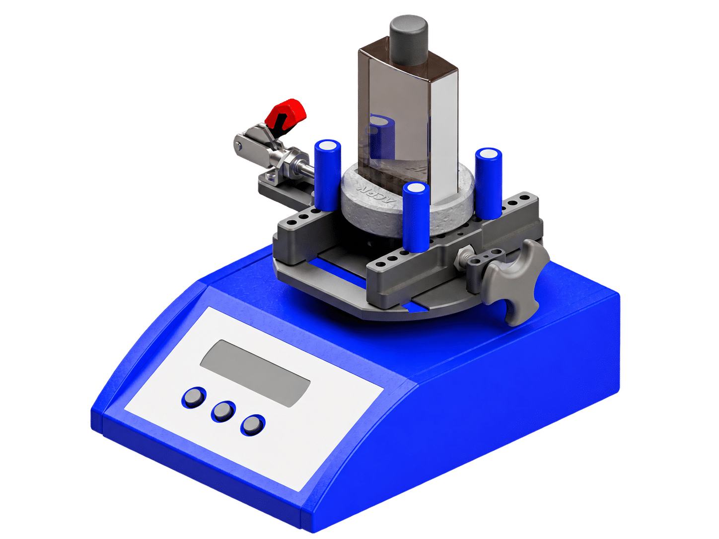 ACRN NBA torque tester with 4-post clamping on a cup